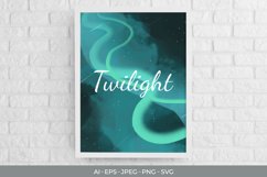 Northern Light Watercolor Sublimation Product Image 1