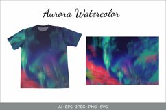Watercolor Aurora Sublimation Background Product Image 1