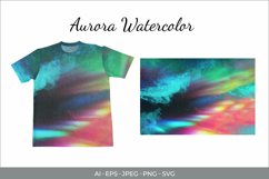 Watercolor Aurora Sublimation Background Product Image 1
