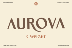 Aurova - Sans Serif Display Font Product Image 1