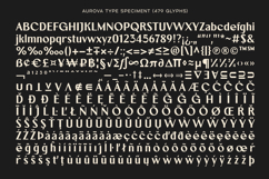 Aurova - Sans Serif Display Font Product Image 12