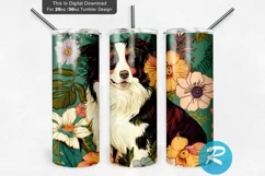 floral design, tumbler sticker, flowers, floral, Tumbler, Jaxey designs, dog Tumbler, Aussie silhouette, dog mom, small Tumbler, holographic sticker, Aussie mama, tumbler sublimation, sublimation designs, designs downloads, for tumblers, skinny tumbler, c