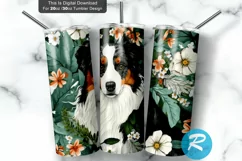 dog mom gift, Australian Shepard, 20 oz Tumbler, Tumbler with Straw, Travel Mug, Coffee Tumbler, Floral Tumbler, personalized gift, custom tumbler, Aussie Tumbler, Mini Aussie Gift, Aussie Dog Mom Gift, laptop decal, dog, Blue Merle Aussie, Red Merle Auss