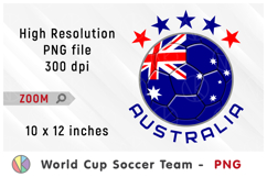 Australia National Team Soccer Ball. World Cup 2026 Product Image 1