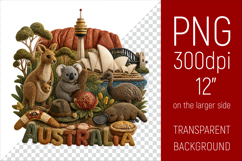 Australia Travel Landmark Illustration