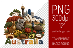 Australia Travel Landmark Illustration