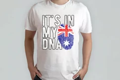 It's in my DNA Australia Flag Fingerprint PNG Sublimation Product Image 2