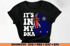 It's in my DNA Australia Flag Fingerprint PNG, SVG Product Image 2