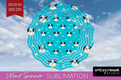 Australian Shepherd Dog Wind Spinner Sublimation PNG Cute Product Image 1