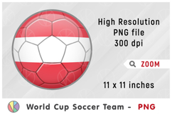 Austria National Team Soccer Ball. World Cup 2026 Product Image 1