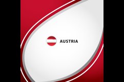 Austria square layout background concept design template Product Image 2