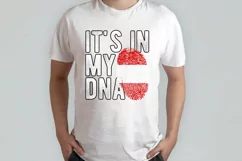 It's in my DNA Austria Flag Fingerprint PNG Sublimation Product Image 2
