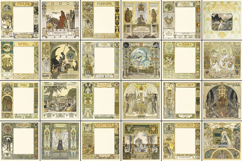 24 Vintage Art Nouveau Fantasy Calendar Artworks Product Image 2