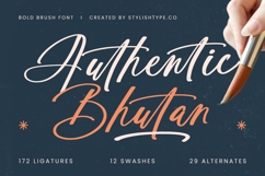 Authentic Bhutan - Bold Brush Font Product Image 1