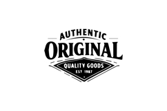 Authentic Original Geometric Diamond Logo Design Product Image 1