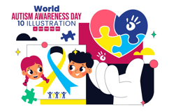 10 World Autism Awareness Day Illustration Product Image 1