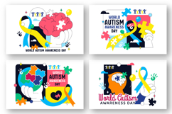10 World Autism Awareness Day Illustration Product Image 3