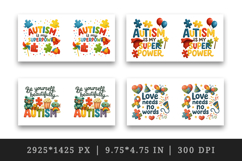 Autism Awareness mug wrap printable sublimation design Product Image 2