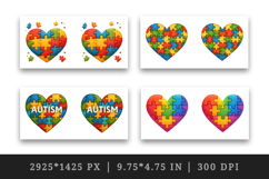 Autism Awareness mug wrap printable sublimation design Product Image 2