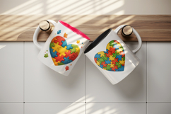 Autism Awareness mug wrap printable sublimation design Product Image 3