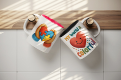 Autism Awareness mug wrap printable sublimation design Product Image 3