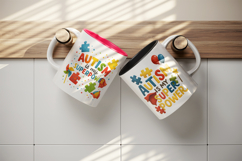 Autism Awareness mug wrap printable sublimation design Product Image 3