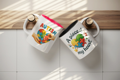 Autism Awareness mug wrap printable sublimation design Product Image 3
