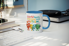 Autism Awareness mug wrap printable sublimation design Product Image 5