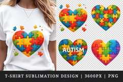 Autism Awareness t-shirt printable sublimation design png Product Image 1