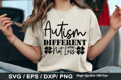 Autism Awareness SVG Design - Autism Different Not Less Product Image 5