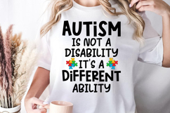 Autism is not a disability it&#039;s a different ability SVG, Aut Product Image 1