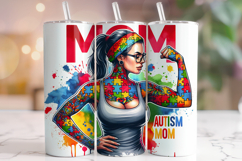 Autism Mom Tumbler Wrap, Autism Awareness Tumbler, Autism Product Image 1