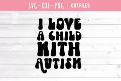 I love a child with autism mom svg cutting file Product Image 2