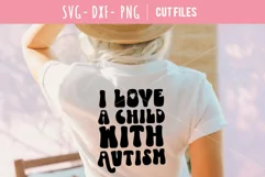 I love a child with autism mom svg cutting file Product Image 3