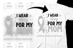 Parkinson's Disease Svg Png I Wear Grey for My Mom Product Image 1