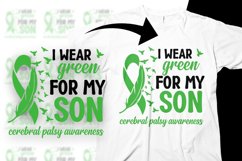 Cerebral Palsy Awareness Svg Png I Wear Green for My Son Product Image 1