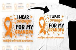 Multiple Sclerosis Awareness Svg Png Orange for My Grandpa Product Image 1