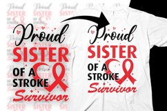 Stroke Awareness Svg Png Proud Sister of a Stroke Survivor Product Image 1