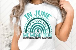 Myasthenia Gravis Svg Png June We Wear Teal Gravis Rainbow Product Image 1