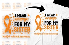 Multiple Sclerosis Awareness Svg Png Wear Orange for Sister Product Image 1
