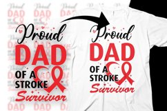 Stroke Awareness Svg Png Proud Dad of a Stroke Survivor Product Image 1