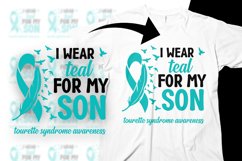 Tourette Syndrome Svg Png I Wear Teal for My Son Product Image 1