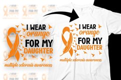 Multiple Sclerosis Awareness Svg Png Orange for My Daughter Product Image 1