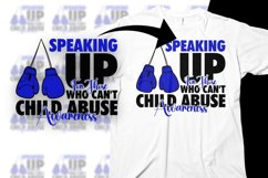 Child Abuse Prevention Awareness Svg Png Speaking Up for Tho Product Image 1