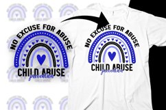 Child Abuse Prevention Awareness Svg Png No Excuse for Abuse Product Image 1
