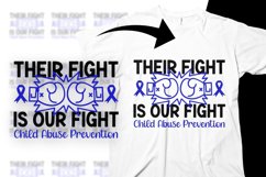 Child Abuse Prevention Awareness Svg Png Their Fight is Figh Product Image 1