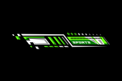 Auto racing vehicle decal stripes template concept Product Image 1
