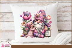 Best Mummy Ever Mother's Day Gnome png, floral Spring gnome Product Image 5