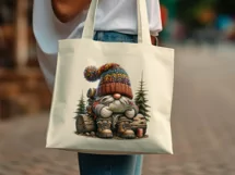 Summer Hiking Gnome clipart png, Gnome camping sublimation Product Image 5
