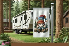 Summer Hiking Gnome clipart png, Gnome camp sublimation png Product Image 6